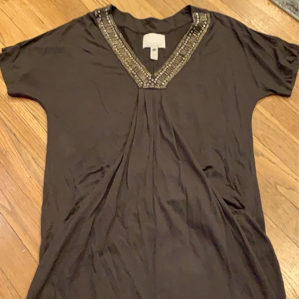 size small brown dress